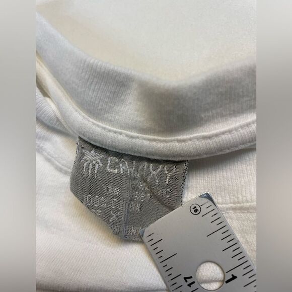 VINTAGE Harlem New York NYC Graphic T-shirt Men XL White 90s Single Stitch - Picture 9 of 11